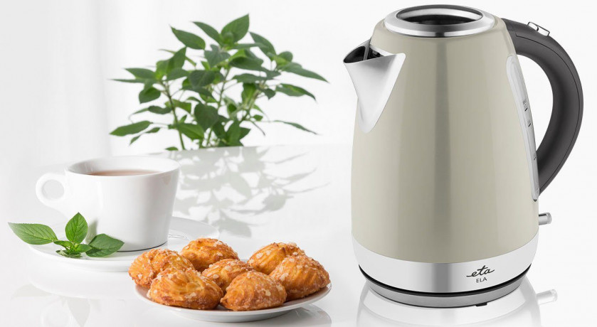 eta eta Wasserkocher ELA ETA859890070, 1,7 l, 2100 W, in Beige aus Edelstahl  чайник ETA ELA ETA859890070, 1,7 л, 2100 Вт, бежевого цвета, из нержавеющей стали.