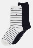 Tommy Hilfiger WOMEN SOCK SMALL STRIPE 2 PACK Socks off-white ЖЕНСКИЕ НОСКИ С МАЛЕНЬКИМИ ПОЛОСКАМИ, 2 УПАКОВКИ Носки от белого