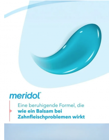 Meridol Zahnpaste Zahnfleischbluten, Meridol Зубная паста 75 мл против воспаления дёсен и кровоточивости, эффективная защита и уход, 1400 ppm