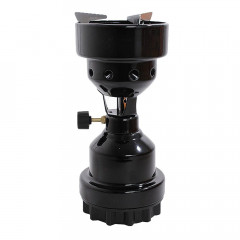 Mianova Mianova Gaskocher 1 flammig Gaskocher Campingkocher Kocher Schwarz, Outdoor BBQ Barbecue Grill Camping Gas Herd Tischgrill Notfall Campingherd Notfallkocher  Газовая плита Mianova, газовая плита с 1 пламенем, походная плита, черная уличная барбекю