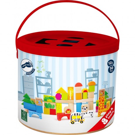 Small Foot Holzbausteine Zoo Зоопарк деревянных строительных блоков