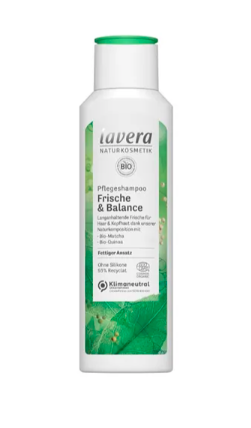 Lavera Shampoo Frische & Balance, Лавера Шампунь Свежесть и Баланс с органическим матча и органической киноа, 250 мл