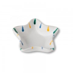 Gmundner Keramik Gmundner Keramik Buntgeflammt Sternschale Stella d: 14 cm / h: 3,9 cm Керамическая чаша Gmundner с красочной звездой в виде пламени Stella d: 14 см / высота: 3,9 см