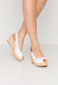 Tommy Hilfiger ICONIC ELBA SLING BACK WEDGE Platform sandals ivory ICONIC ELBA SLING BACK WEDGE Сандалии на платформе слоновая кость