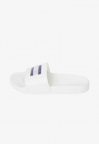 Tommy Hilfiger FLAG PRINT Pool slides white ФЛАГ ПРИНТ Горки для бассейна белый
