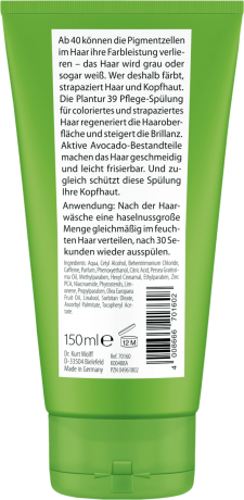 Plantur 39 Spülung Coloriertes & Strapaziertes Haar Плантур 39 Кондиционер для Окрашенных и Ломких Волос, 150 мл