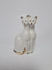 Santa Rufina ALDAYA (Valencia) Фарфоровая статуэтка "Котики" с позолотой, Испания,  9,5см х 6 см, 1960-70гг. 