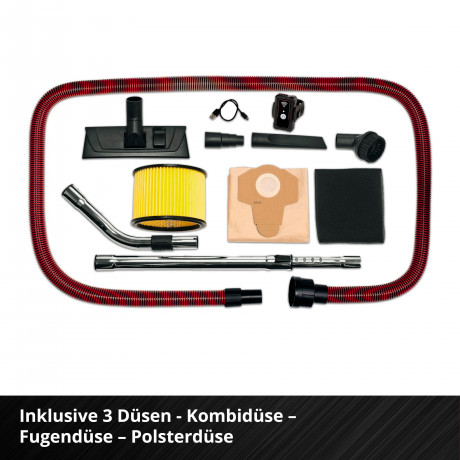 Einhell Einhell Nass-Trocken-Akkusauger TP-VC 36/30 S Auto-Solo, mit Beutel, ohne Akku  Аккумуляторный пылесос Einhell для влажной и сухой уборки TP-VC 36/30 S Auto-Solo, с сумкой, без аккумулятора