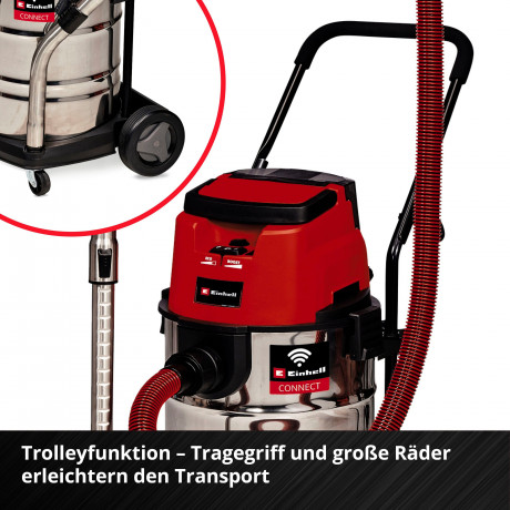 Einhell Einhell Nass-Trocken-Akkusauger TP-VC 36/30 S Auto-Solo, mit Beutel, ohne Akku  Аккумуляторный пылесос Einhell для влажной и сухой уборки TP-VC 36/30 S Auto-Solo, с сумкой, без аккумулятора