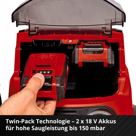 Einhell Einhell Nass-Trocken-Akkusauger TP-VC 36/30 S Auto-Solo, mit Beutel, ohne Akku  Аккумуляторный пылесос Einhell для влажной и сухой уборки TP-VC 36/30 S Auto-Solo, с сумкой, без аккумулятора