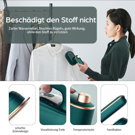 TOPMELON TOPMELON Reise-Dampfbugeleisen Mini Reisebugeleisen 38W, 50 ml Wassertank  Дорожный паровой утюг TOPMELON, мини-утюг для путешествий, 38 Вт, резервуар для воды 50 мл