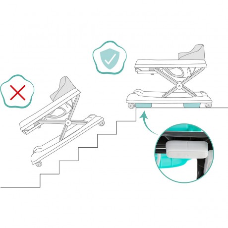 fillikid Lauflernhilfe grau\/mint Ходунки серый/мятный