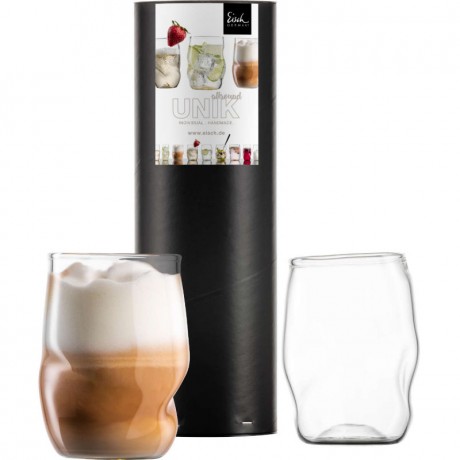 Eisch Eisch Unik Allroundbecher Glas Set 2-tlg. 330 ml / h: 10,5 cm Набор стаканов для кружек Eisch Unik из 2 предметов. 330 мл/ч: 10,5 см