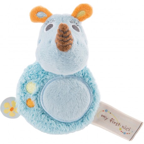 NICI Greifling Nashorn Manuffi mit Rassel 12 cm (46585) Игрушка-захватчик носорог Manuffi с погремушкой 12 см (46585)