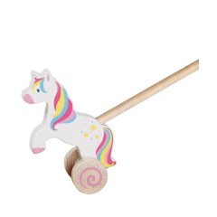 goki Schiebetier Einhorn mit Name personalisiert Нажмите животное единорог