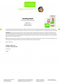 Krauterhaus Sanct Bernhardt Face packs – Combination package, 60 мл