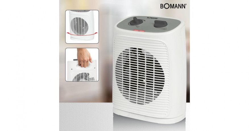 Bomann Bomann HL 6041 CB, Heizlufter weiss/grau weiss/grau Bomann HL 6041 CB, тепловентилятор белый/серый