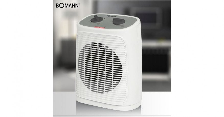 Bomann Bomann HL 6041 CB, Heizlufter weiss/grau weiss/grau Bomann HL 6041 CB, тепловентилятор белый/серый