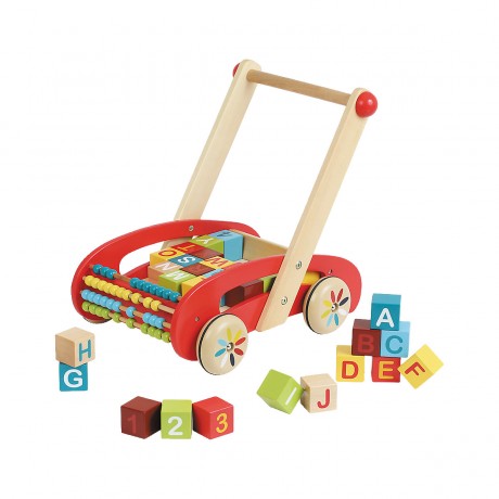 Janod Wagen ABC mit 30 Bausteinen (Holz) Вагон ABC с 30 строительными блоками (дерево)