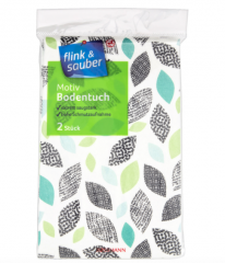 flink &amp; sauber Motiv Bodentuch 2st, Тряпка для пола 50 см х 47 см 2 шт