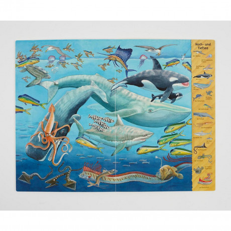 Thienemann Esslinger Verlag Das Riesen-Meer-Wimmelbuch Гигантская книга поиска предметов в море