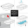 Moritz & Moritz Moritz & Moritz Eiswucrfelform eckig und rund  grau Формы для кубиков льда Moritz &amp; Moritz квадратные и круглые.