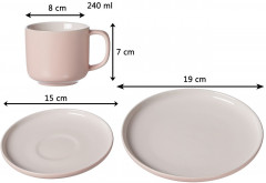 Ritzenhoff &amp; Breker Ritzenhoff &amp; Breker Kaffee-Set 12-tlg. JASPER rosa Кофейный набор Ritzenhoff &amp;amp; Breker 12 предметов. ДЖАСПЕР