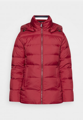 Tommy Hilfiger GLOBAL STRIPE Down coat rouge GLOBAL STRIPE Пуховое пальто румяна
