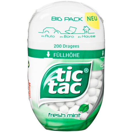 Tic Tac Fresh Mint Освежающее мятное драже 98г