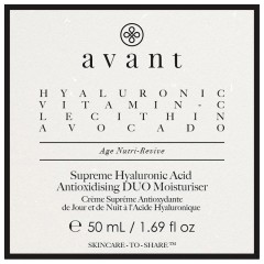Avant Skincare Avant Age Nutri-Revive Supreme Hyaluronic Acid Antioxidising DUO Moisturiser  Avant Age Nutri-Revive Supreme Hyaluronic Acid Антиоксидантное увлажняющее средство DUO