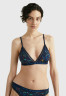 Tommy Hilfiger COASTAL FLORAL TONAL LOGO Triangle bra wuw wlw floral blue COASTAL FLORAL TONAL LOGO Бюстгальтер с треугольными чашечками вау цветочный синий