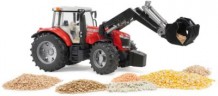 Bruder Bruder 3047 Profi-Serie Massey Ferguson 7624 mit Frontlader 1:16 Профессиональная серия Brother 3047 Massey Ferguson 7624 с фронтальным погрузчиком 1:16