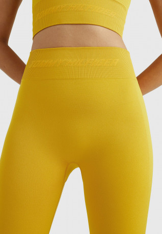 Tommy Hilfiger HW SHINY SEAMLESS Leggings countryside yellow HW SHINY SEAMLESS леггинсы сельский желтый