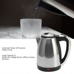 PRANITE PRANITE Wasserkocher Wasserkocher Edelstahl 2L, 2000W elektrischer Wasserkocher, 2 l, 2000,00 W, Automatische Schliessen Kochen Trocken Schutz Doppel Schicht Teekanne  Чайник PRANITE Чайник из нержавеющей стали, 2 л, 2000 Вт Электрический чайник, 