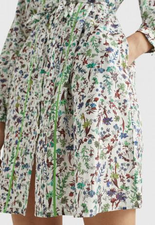 Tommy Hilfiger COASTAL FLORAL PRINT MINI  Shirt dress coastal floral ditsy spring lime COASTAL FLORAL PRINT MINI Платье-рубашка прибрежный цветочный дитси весенний лайм