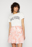 Tommy Hilfiger VOILE PRINTED KNEE SKIRT Mini skirt pineapple island/sunset peach ЮБКА ДО КОЛЕНА С ПРИНТОМ Мини-юбка ананасовый остров/персиковый закат