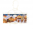 Lindt 2025 Adventskalender 250g 3STK, Адвент-календарь большой "Рождественская ярмарка", 24 сладких сюрприза, 75см х 25см, 250 грамм x 3 штуки
