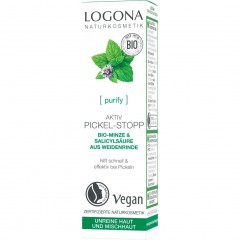 Logona Aktiv Pickel-Stopp Bio-Minze &amp; Salicylsaure aus der Weidenrinde  Active Pimple Stop Органическая мята и салициловая кислота из коры ивы