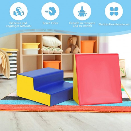 COSTWAY Softbausteine Schaumstoffbausteine Bauklotze Мягкие строительные блоки