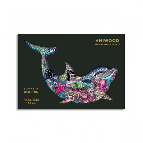 ANIWOOD Holz-Puzzle Delphin M (130 Teile) Пазл деревянный Дельфин М (130 деталей)