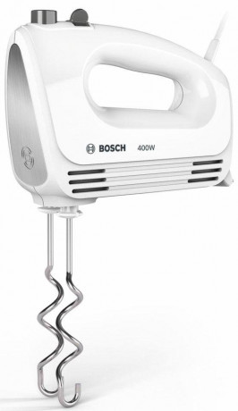 BOSCH BOSCH Handmixer CleverMixx MFQ24200, 400 W, inkl. Edelstahl-Tubobesen, Edelstahl-Knethaken, leicht und ergonomisch  Ручной миксер BOSCH CleverMixx MFQ24200, 400 Вт, включая венчик из нержавеющей стали, крюк для теста из нержавеющей стали, легкий и э