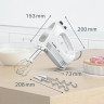BOSCH BOSCH Handmixer CleverMixx MFQ24200, 400 W, inkl. Edelstahl-Tubobesen, Edelstahl-Knethaken, leicht und ergonomisch  Ручной миксер BOSCH CleverMixx MFQ24200, 400 Вт, включая венчик из нержавеющей стали, крюк для теста из нержавеющей стали, легкий и э