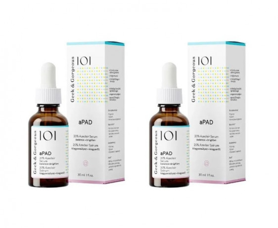 Geek & Gorgeous aPAD serum 2 st х 30 ml, сыворотка с азелаиновой кислотой 20%, от покраснений и акне, для проблемной и чувствительной кожи, набор 2 шт х 30 мл 