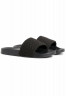Tommy Hilfiger ELEVATED QUILTED MONOGRAM Pool slides black ВЫСОКАЯ СТЕГАНАЯ МОНОГРАММА Шлепанцы для бассейна черный