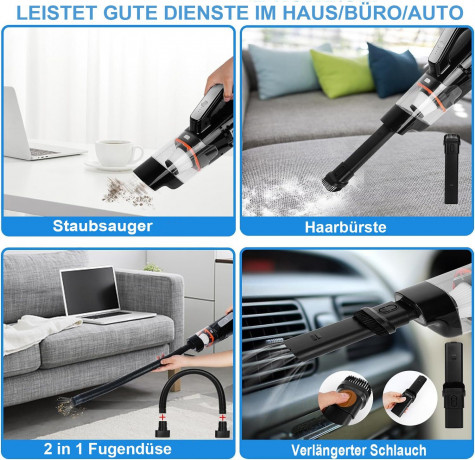 Mutoy Mutoy Akku-Handstaubsauger Akku-Handstaubsauger,10000Pa Handstaubsauger,Kabellos Autostaubsauger, mit wiederaufladbarer 2000mAh Batterie und Hepa-Filter, 3x2000mAh wiederaufladbare,Nass/Trocken,mit Waschbar HEPA-Filter  Беспроводной ручной пылесос M