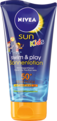 NIVEA SUN Крем для загара Kids Swim+Play LSF50+, 150 мл