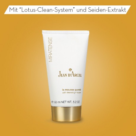 JEAN D'ARCEL la mousse purete MIRATENSE LIFT DETOX Reinigungscreme reinigt porentief verwohnt selbst empfintliche Haut la mousse purete MIRATENSE LIFT DETOX очищающий крем глубоко очищает поры балует даже чувствительную кожу