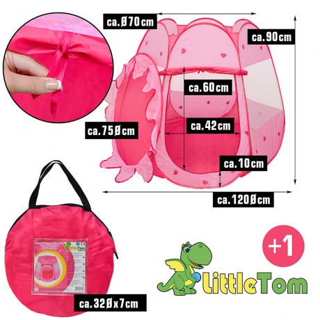 LittleTom Kinderzelt Raschka mit 200 Ballen Детская палатка Рашка с 200 мячами