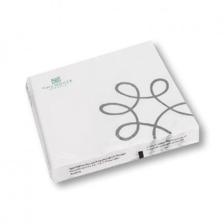 Gmundner Keramik Gmundner Keramik Pur Geflammt Grau Servietten Lunch 33x33 cm 20 Stuck Gmundner Ceramics Pure Flamed Серые салфетки Lunch 33x33 см 20 шт.