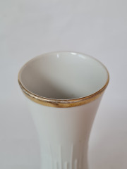 Ваза винтажная Z&amp;Co Tirschenreuth Bavaria с красной розой, фарфор, 27 см, Германия, 1960-70гг.